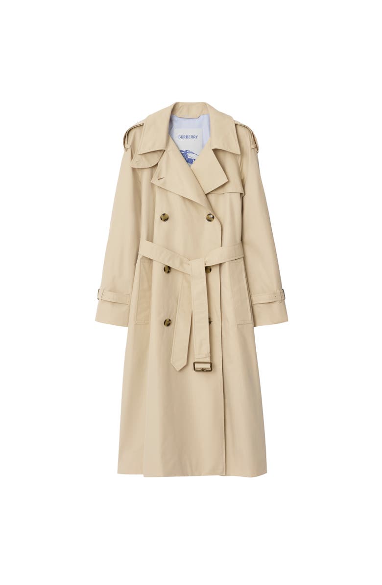 Burberry Long Highgrove Castleford Trench Coat, Alternate, color, Nutmeg