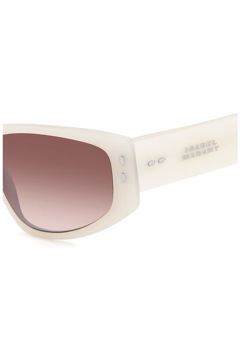 57mm Rectangle Sunglasses, Alternate, color, PEARLED WHITE