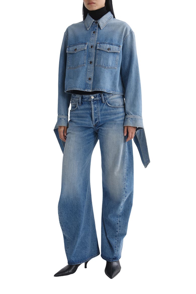 Hewitt Cropped Long Sleeve Shirt, Alternate, color, INDEX MD TINTED IND
