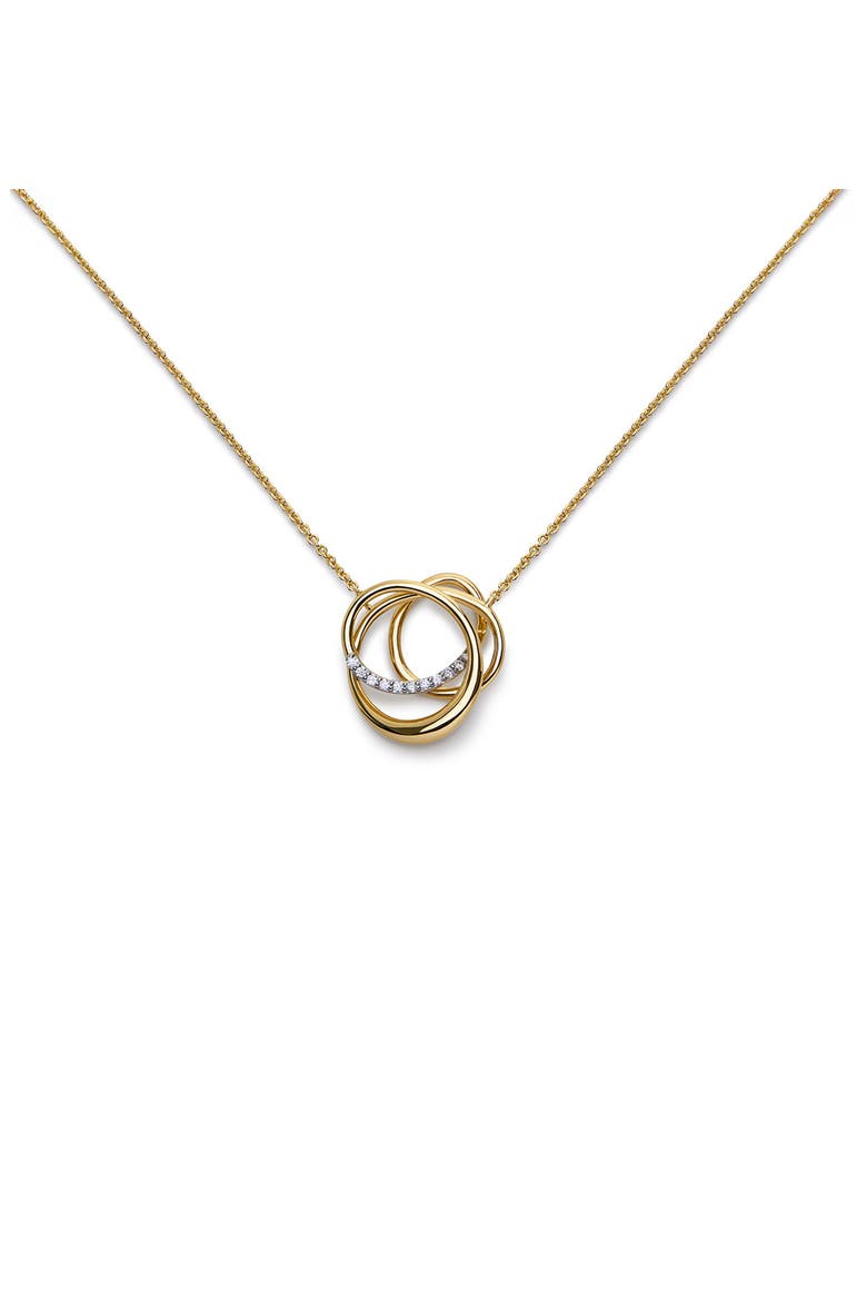 Nura Wrap Lab Grown Diamond Pendant Necklace, Main, color, 18K GOLD VERMEIL / DIAMOND