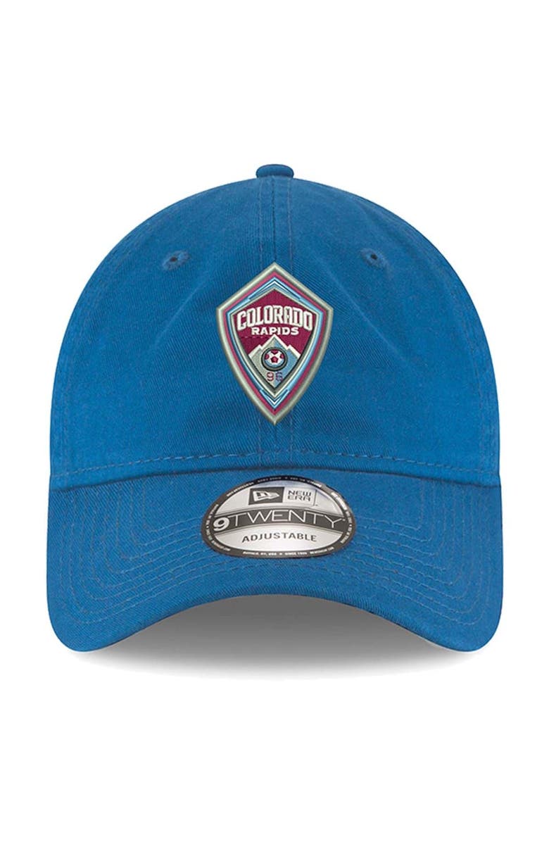 New Era Men's New Era Blue Colorado Rapids Team Logo 9TWENTY Adjustable Hat, Alternate, color,