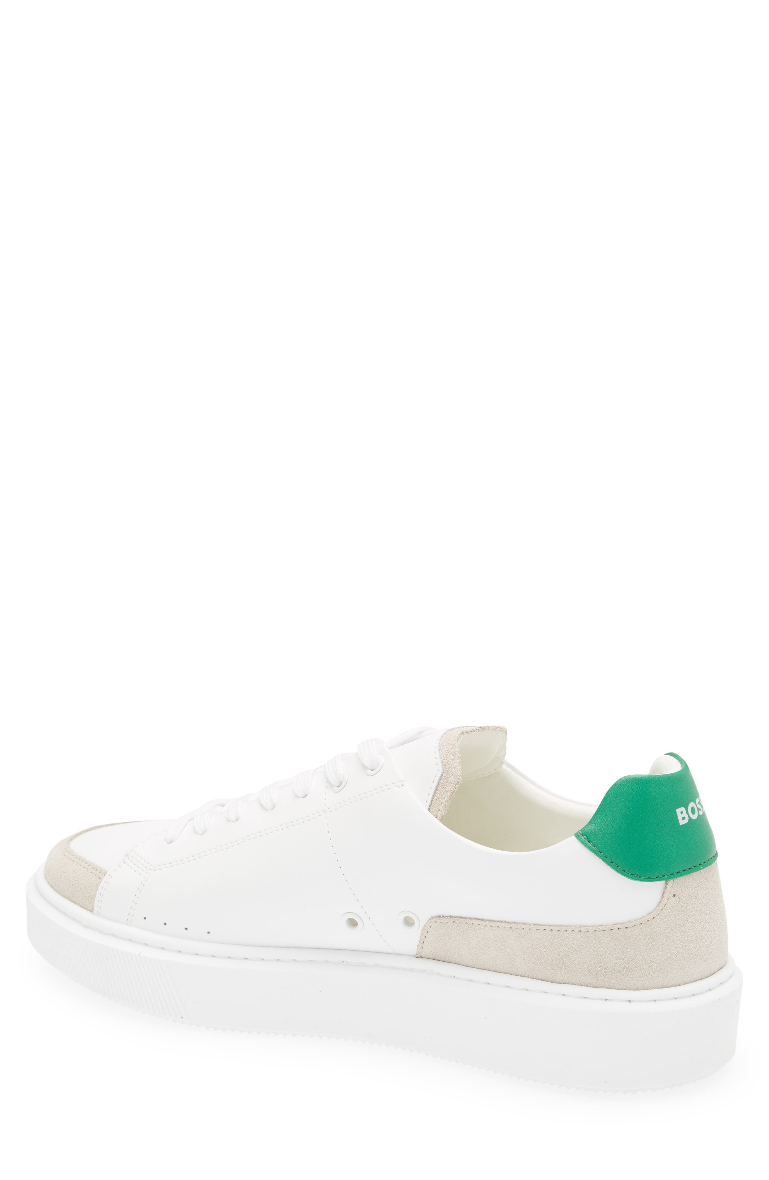BOSS Colyn Derby Sneaker, Alternate, color, White / Green