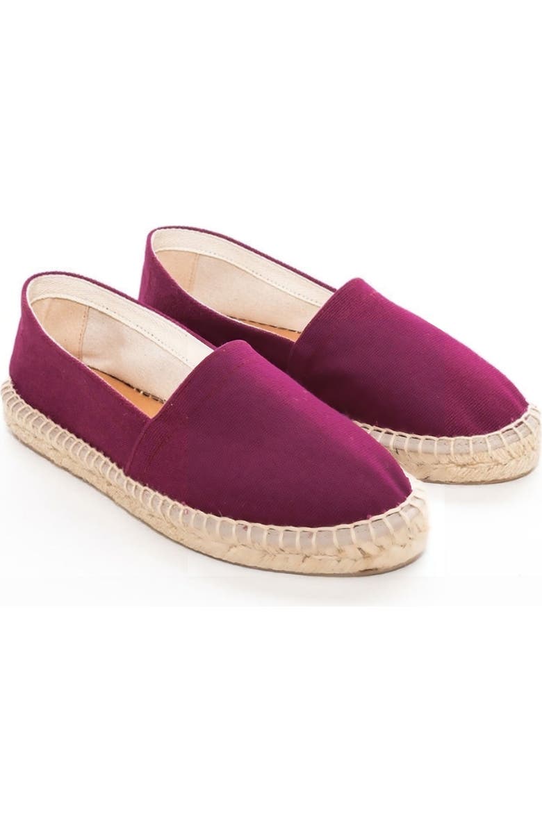 Menina Step Marbella Espadrille, Main, color, Burgundy
