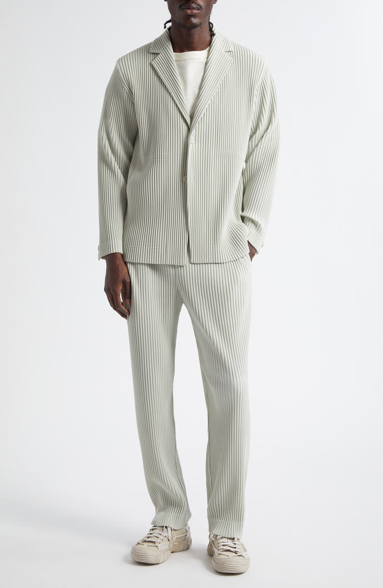 Homme Plissé Issey Miyake Tailored Pleats 1 Single Breasted Blazer, Main, color, Frosty Gray