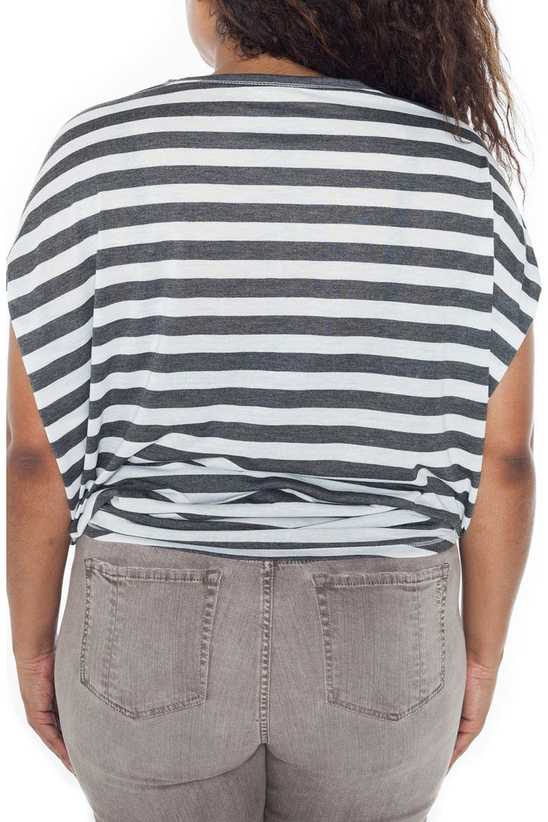 Stripe Dolman Sleeve Tee, Alternate, color, GREY STRIPES