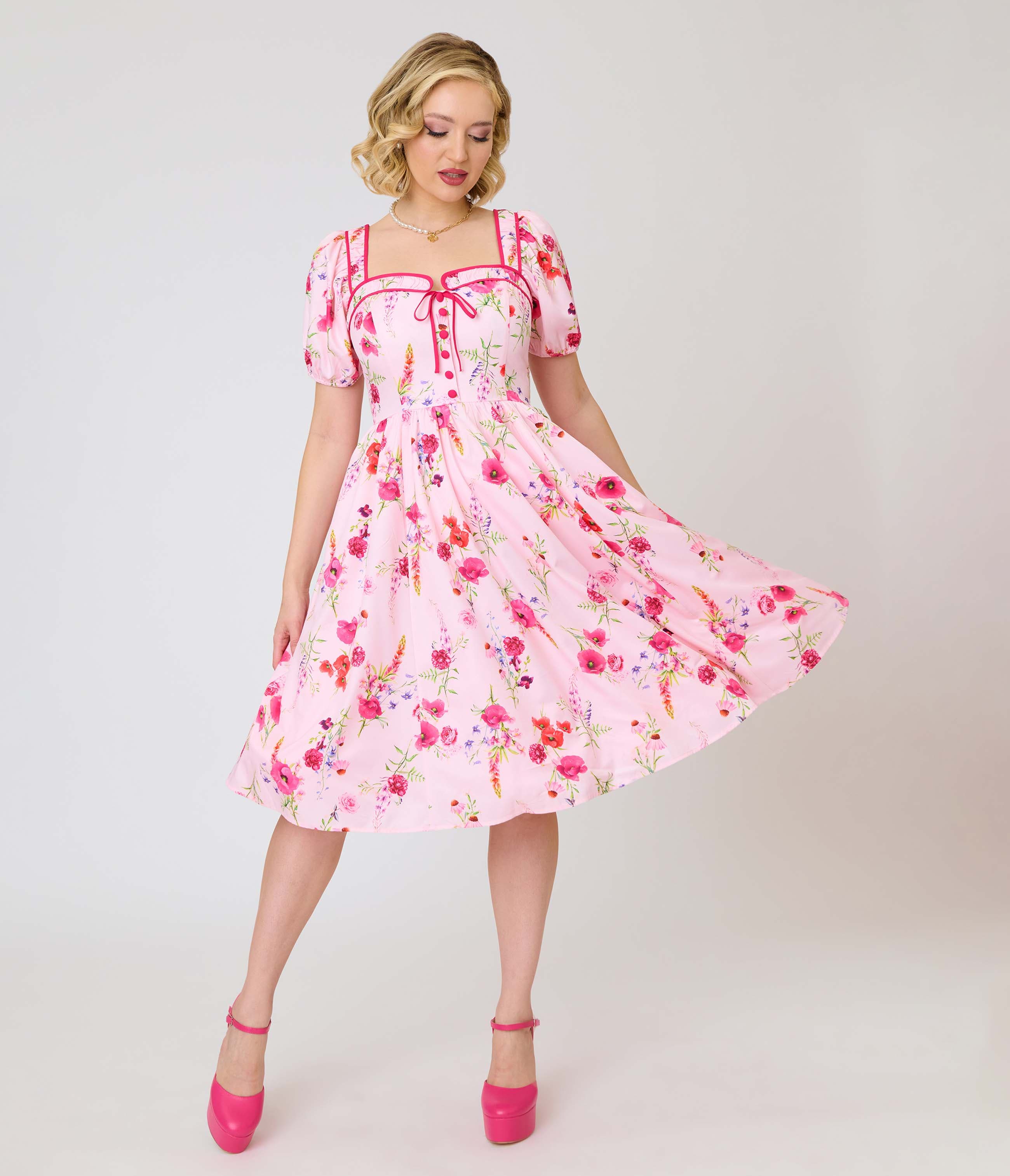 selected Pink Floral Print