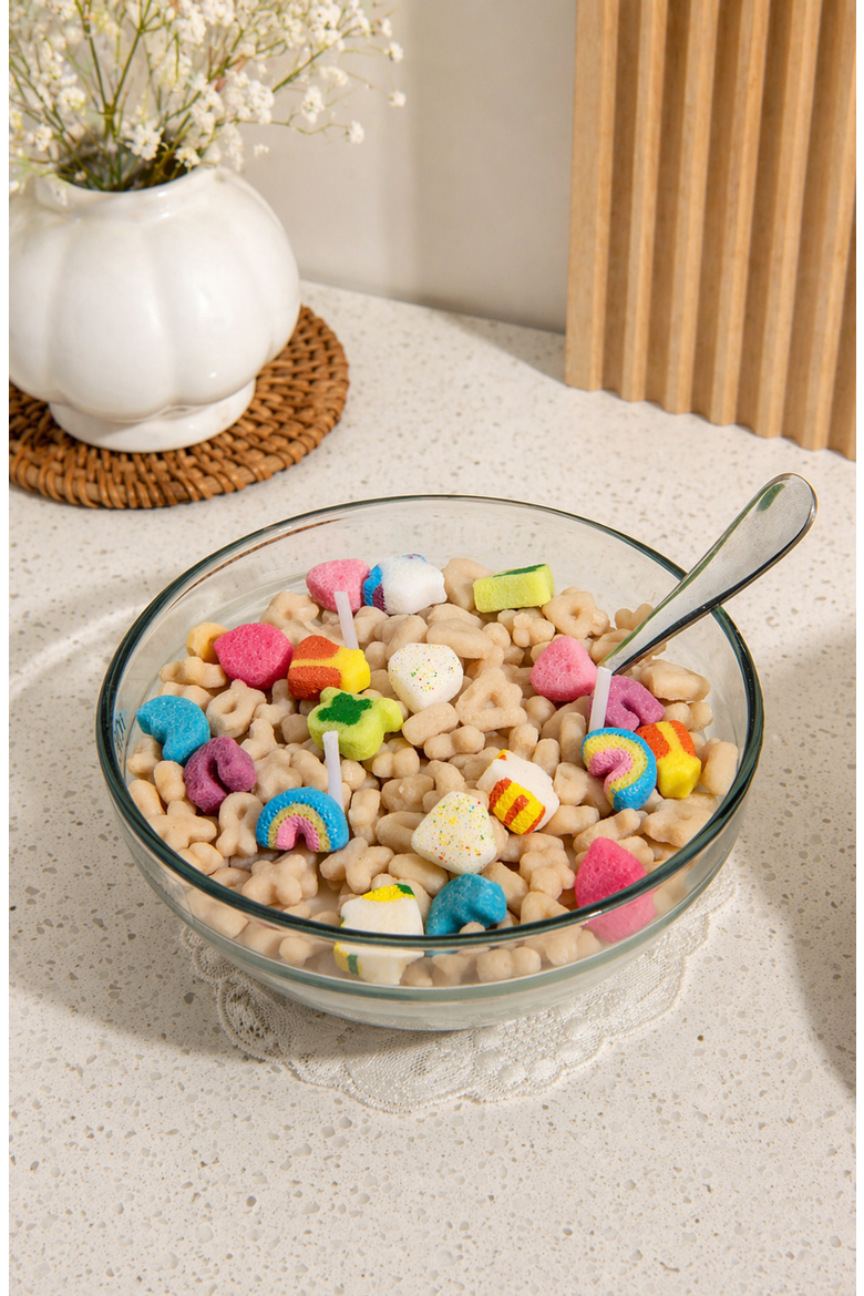 Lucky Charms Cereal Candle 2.0, Alternate, color, Off-white / Multicolor