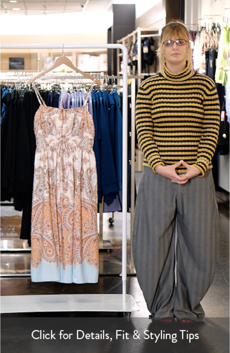 Print Sleeveless Midi Dress, sales video thumbnail