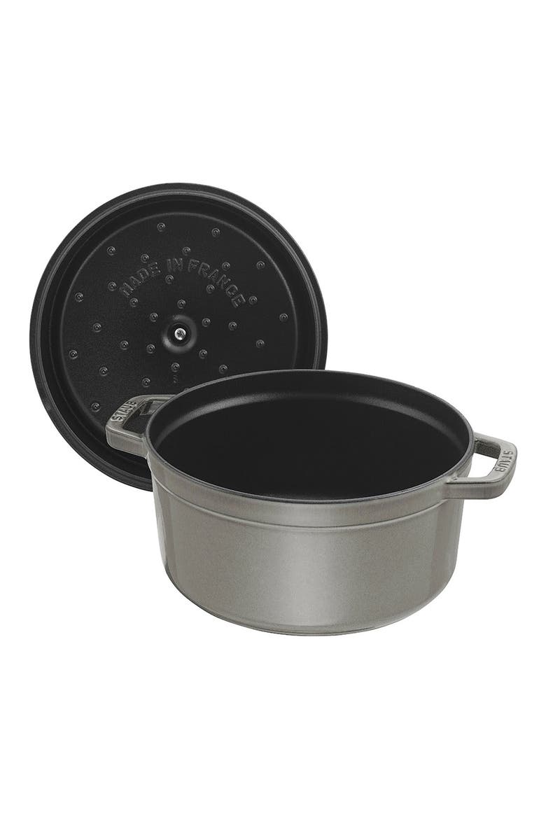 7-Quart Enameled Cast Iron Dutch Oven, Alternate, color, GRAPHITE GREY