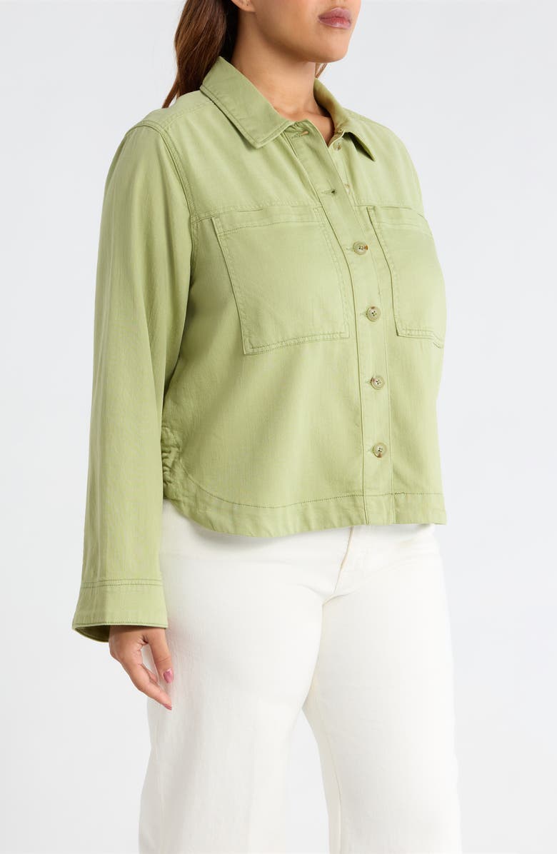 Liverpool Los Angeles Denim Shacket, Alternate, color, Lotus