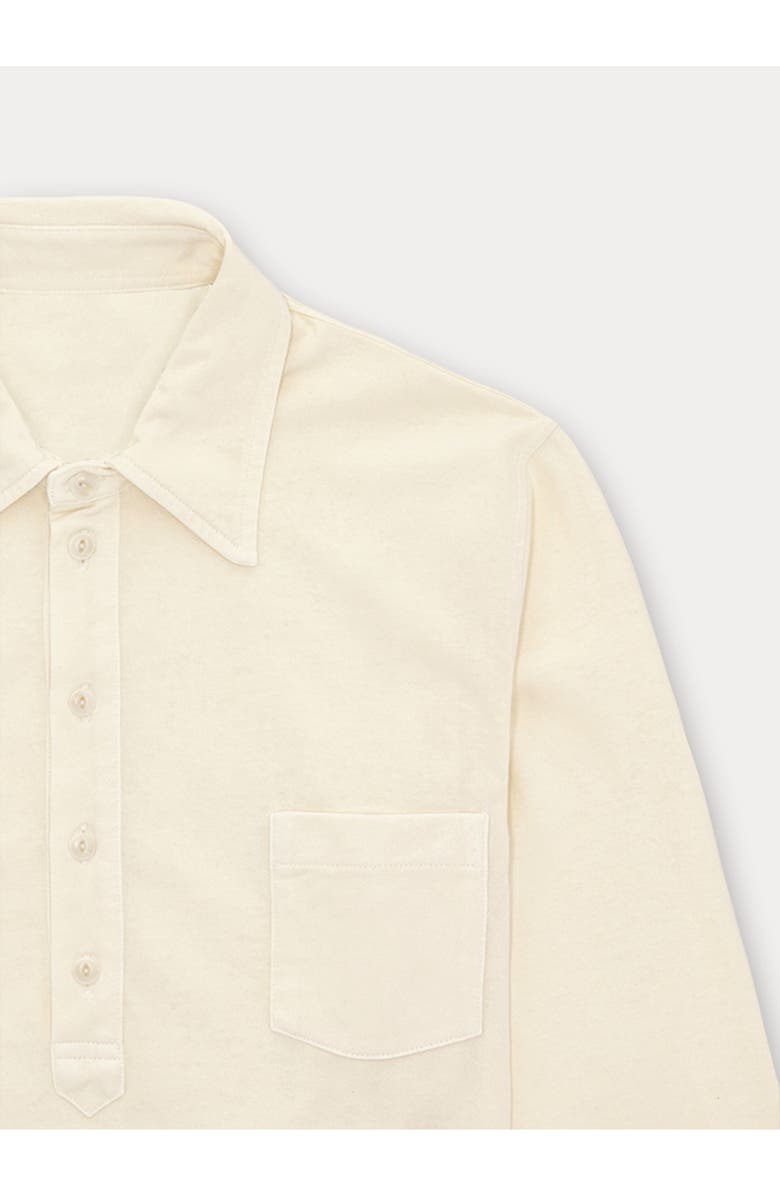 Fortela Grayson Long Sleeve Polo, Alternate, color, Ecru