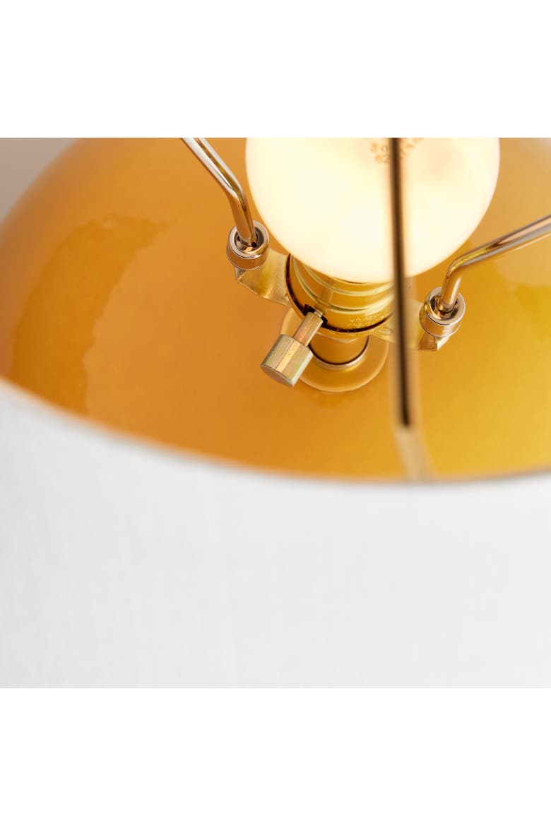 Bellamy Ceramic Table Lamp, Alternate, color, Yellow