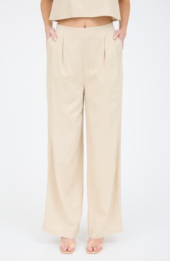 BLU PEPPER BLU PEPPER SOLID WIDE LEG PANTS