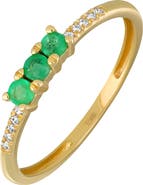 Bony Levy El Mar 18K Gold Gemstone & Diamond Stackable Ring