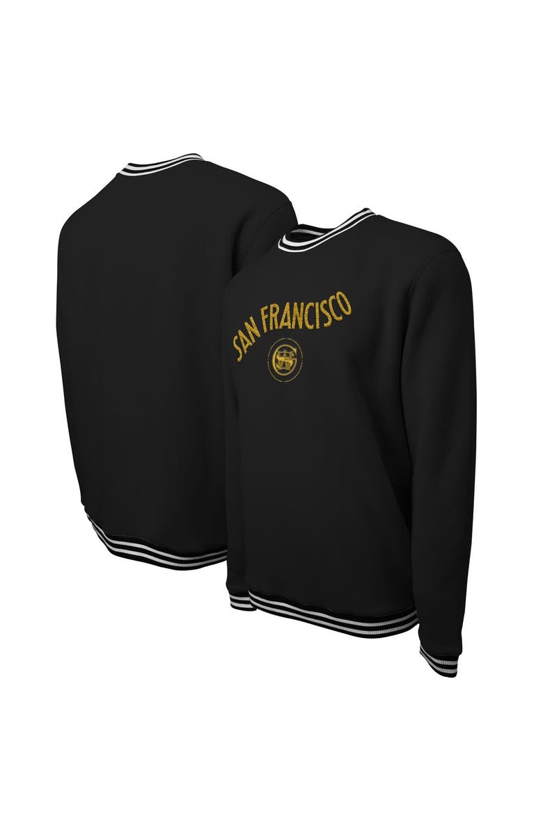 Stadium Essentials Unisex Stadium Essentials Black Golden State Warriors 2023/24 City Edition Club Level Pullover Sweatshirt, Main, color, 