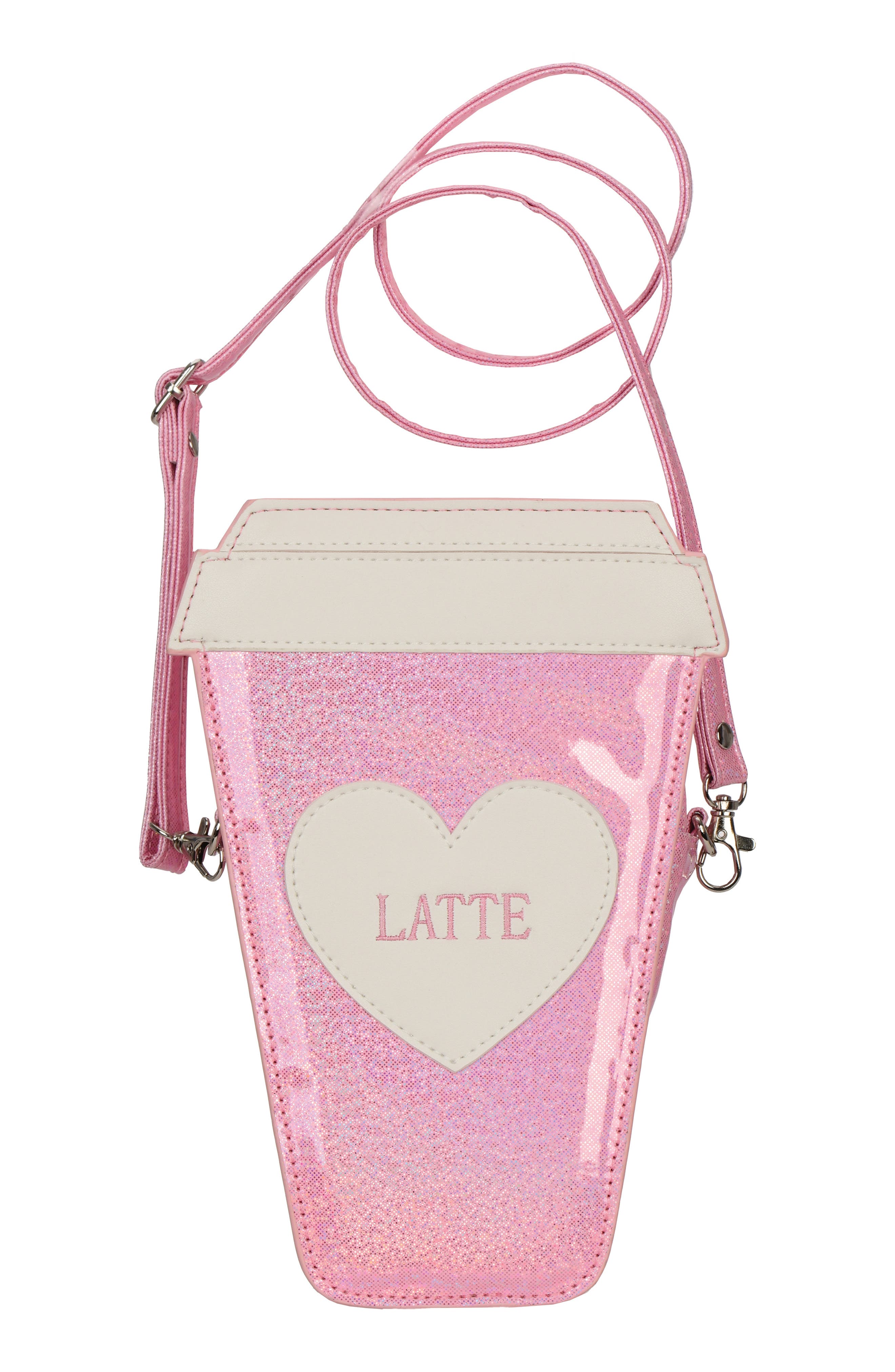 Iscream Kids' Love Latte Crossbody Bag, Main, color, Pink