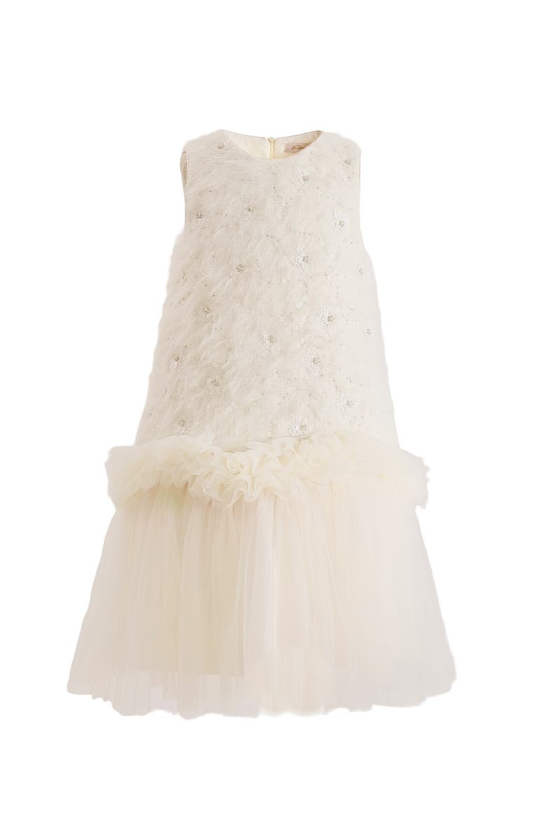 Sparkle Tulle Dress, Main, color, Cream