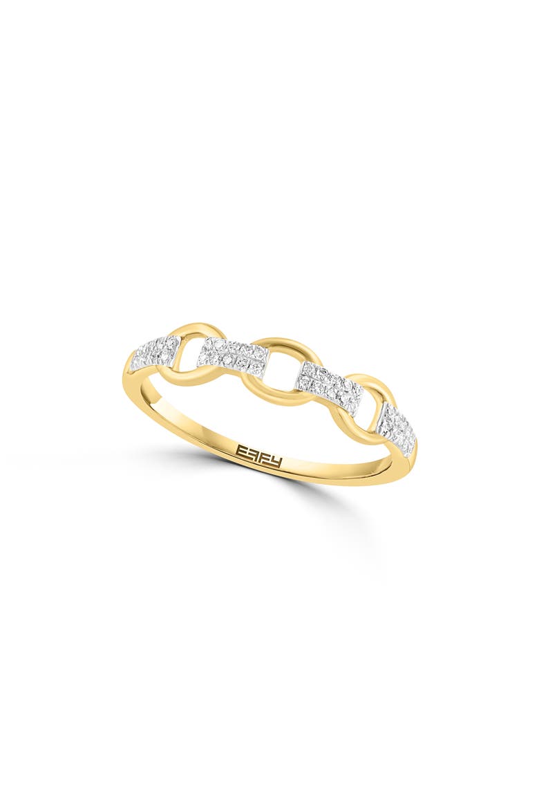 Diamond Chain Stacking Ring, Main, color, GOLD