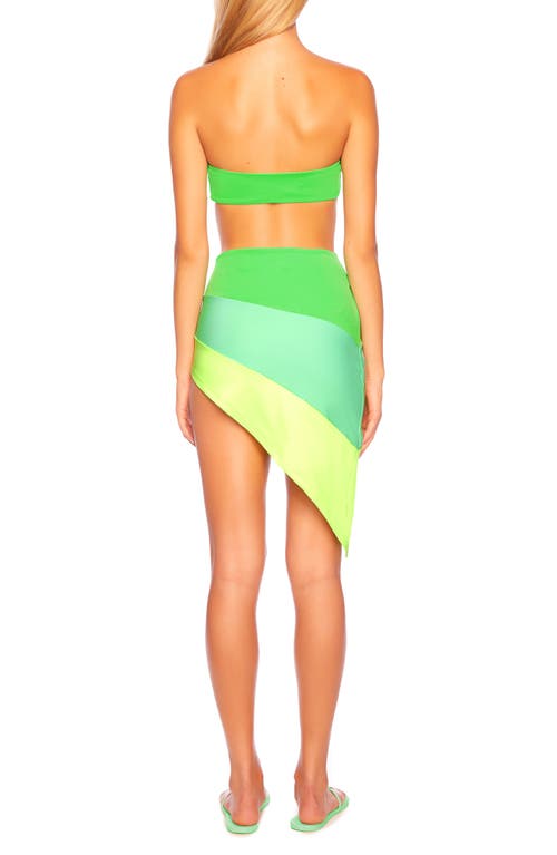 Susana Monaco Colorblock Cover-up Sarong In Cancun