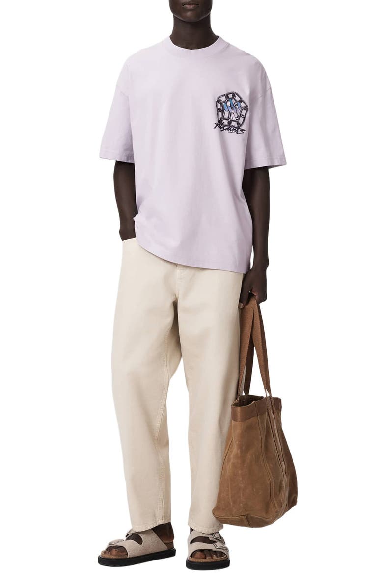 AllSaints Cacti Graphic T-Shirt, Alternate, color, Parma Purple