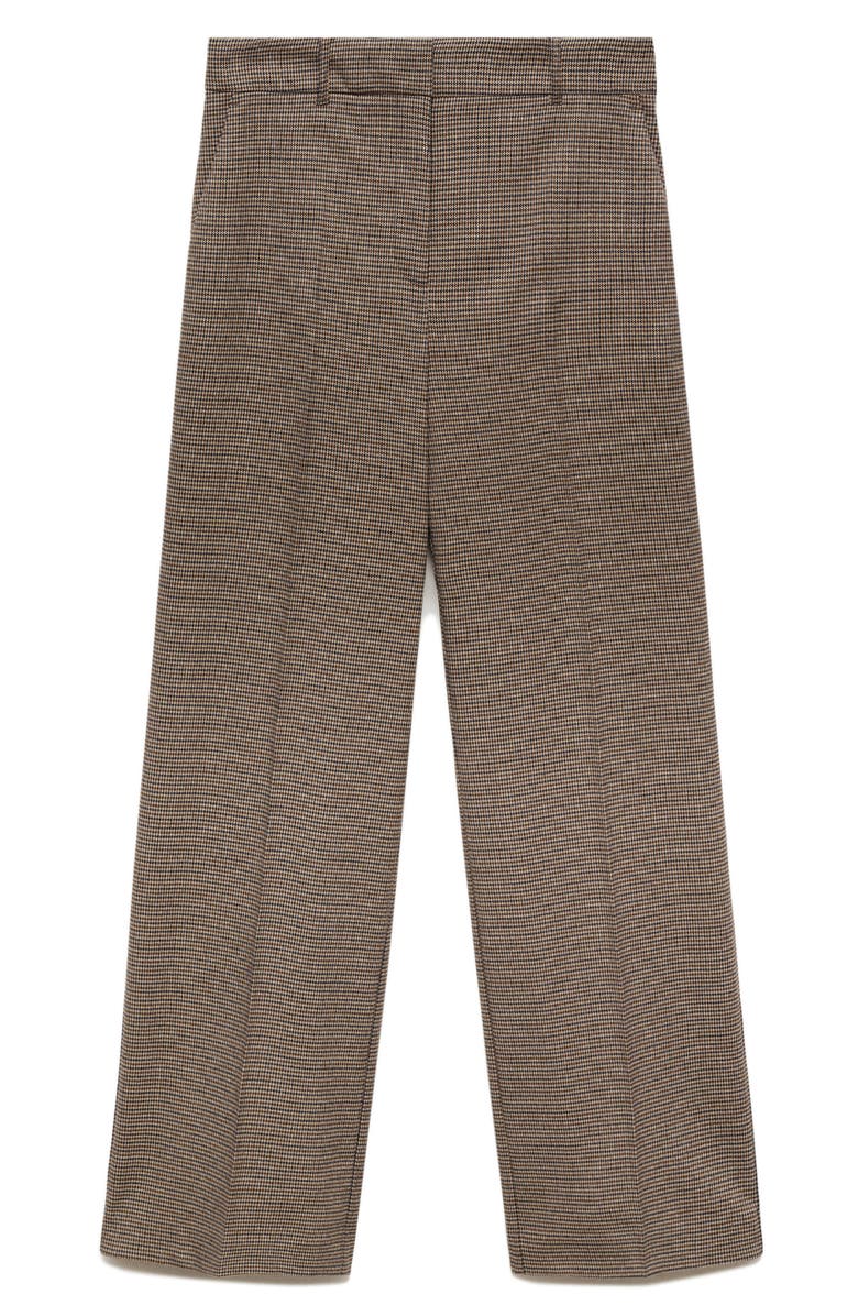MANGO Carlosw Straight Leg Pants, Alternate, color, Brown/ Blue