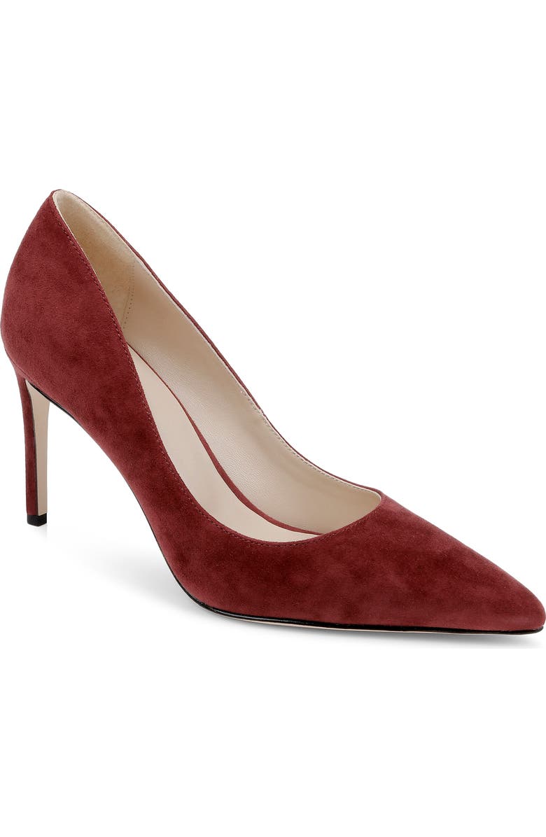 L'AGENCE Maelle Pointed Toe Pump, Main, color, Spice Suede