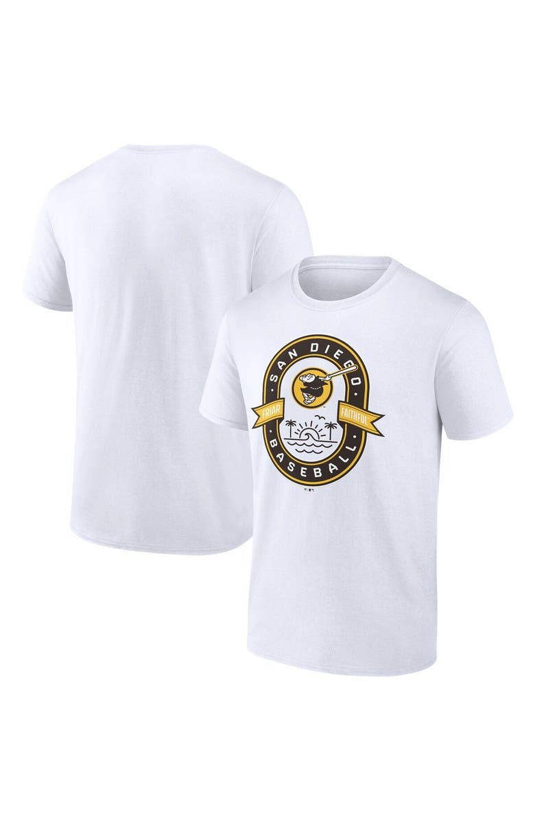 FANATICS Men's Fanatics Branded White San Diego Padres Cooperstown Collection Iconic Glory Bound T-Shirt, Alternate, color, 