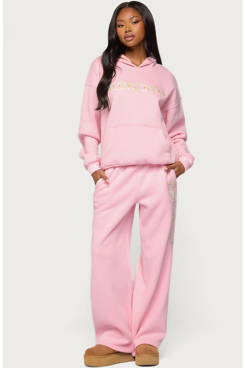 Mili Graphic Hoodie, Alternate, color, PINK