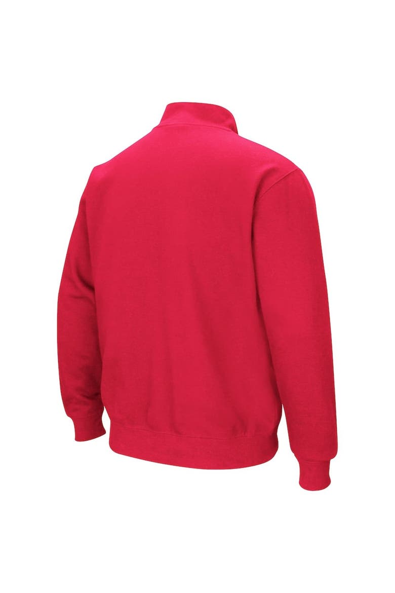 Men's Colosseum Red Western Kentucky Hilltoppers Tortugas Quarter-Zip Sweatshirt, Alternate, color, Red