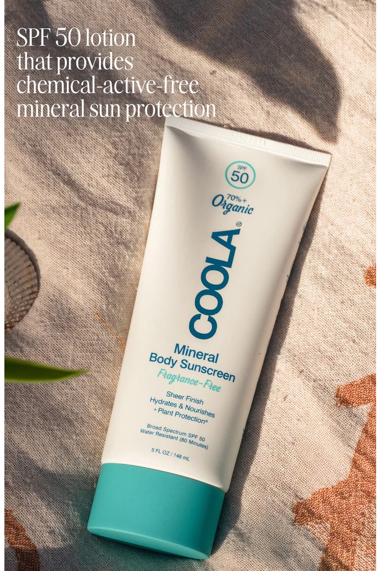 Suncare Mineral Body Organic Sunscreen Lotion SPF 30, Alternate, color, NO COLOR
