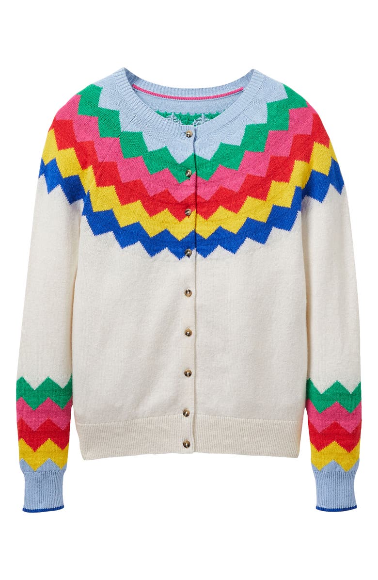 Boden Rothesay Fair Isle Cardigan, Alternate, color,