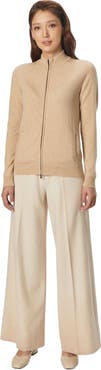 Gobi Cashmere Essential Cashmere Full-Zip Cardigan