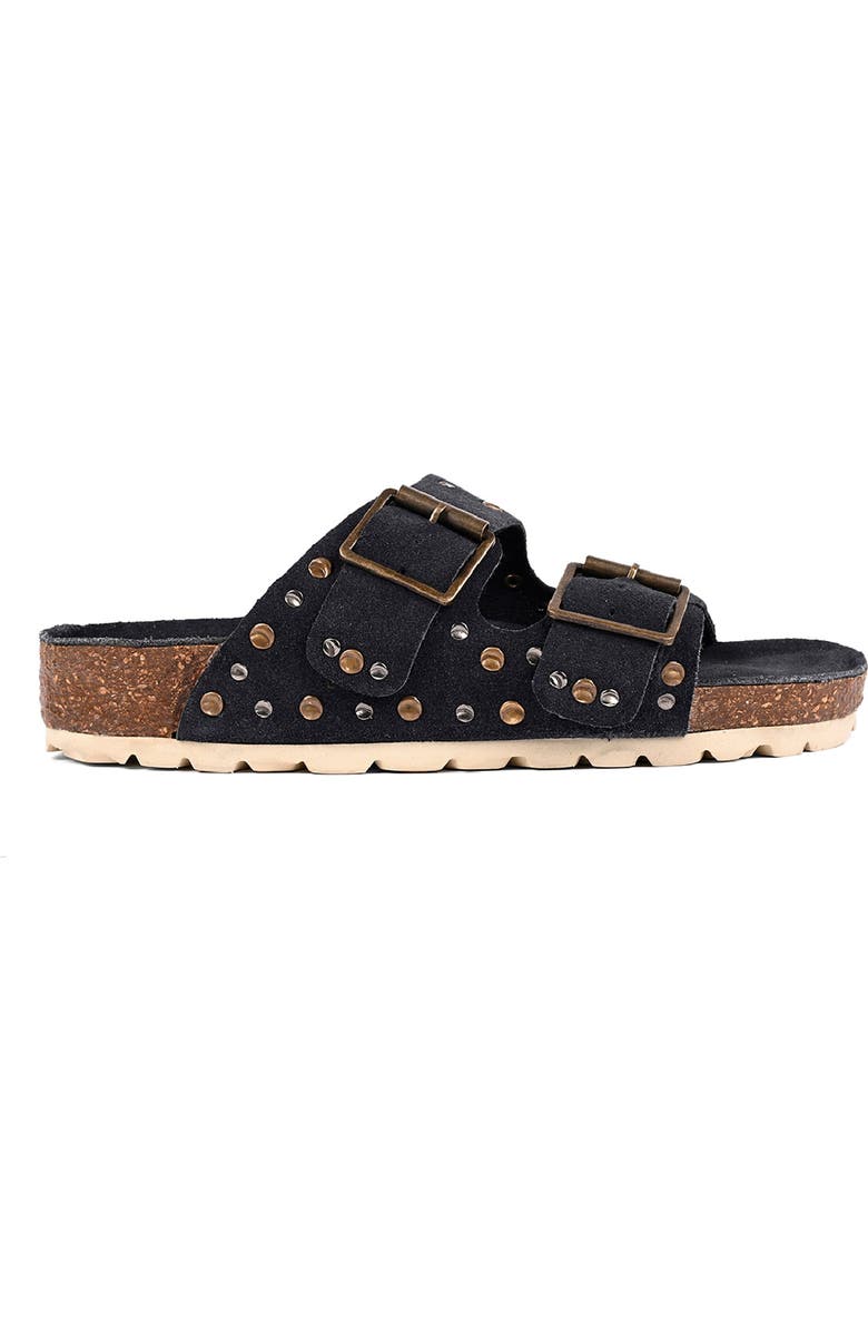 ROAN Maze Sandal, Alternate, color, Navy Suede