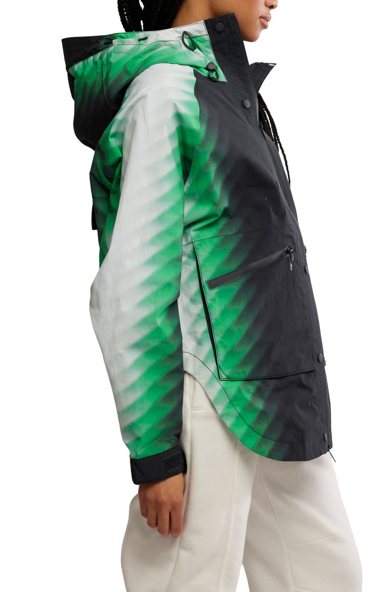 Free People Print Waterproof Rain Jacket, Alternate, color, 