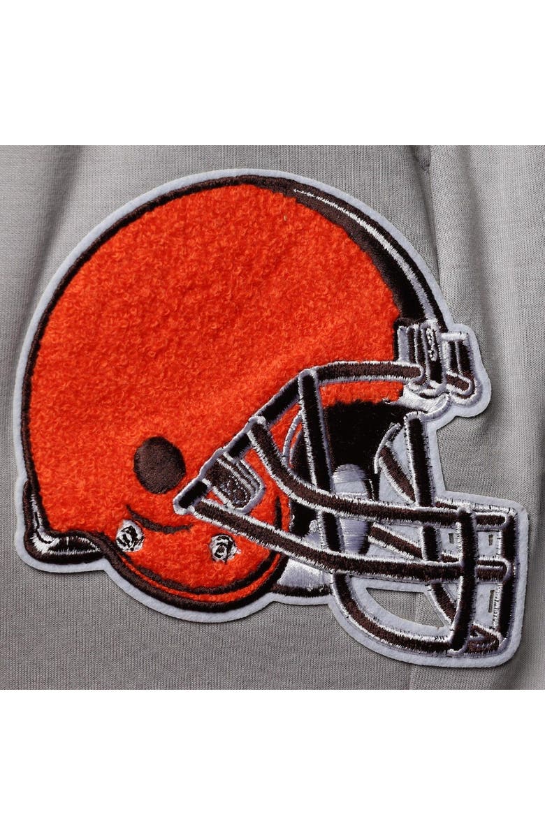 PRO STANDARD Men's Pro Standard Gray Cleveland Browns Logo Jogger Pants, Alternate, color, 