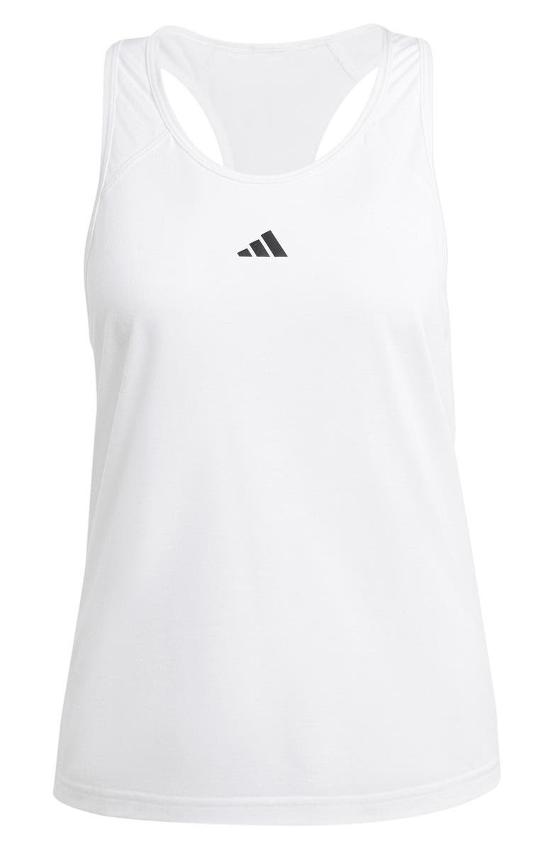 adidas Performance Racerback Tank, Main, color, White