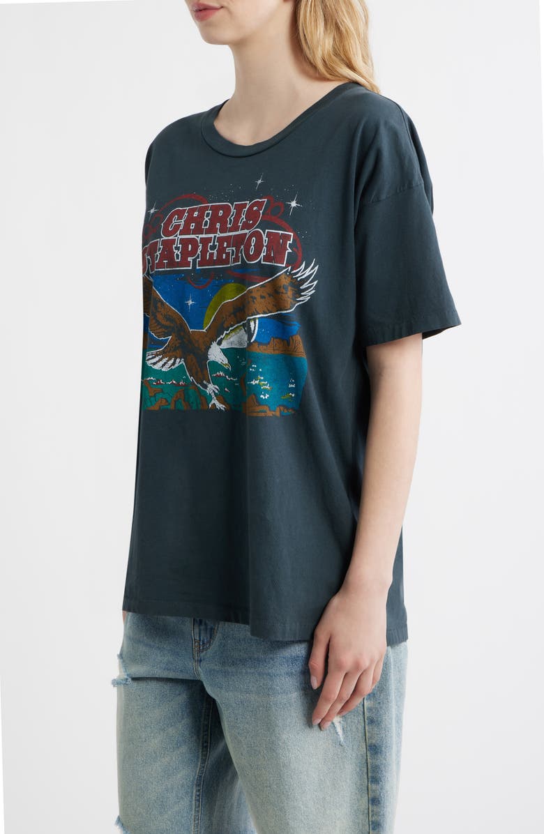 Daydreamer Chris Stapleton Wild Eagle Cotton Graphic T-Shirt, Alternate, color, Vintage Black
