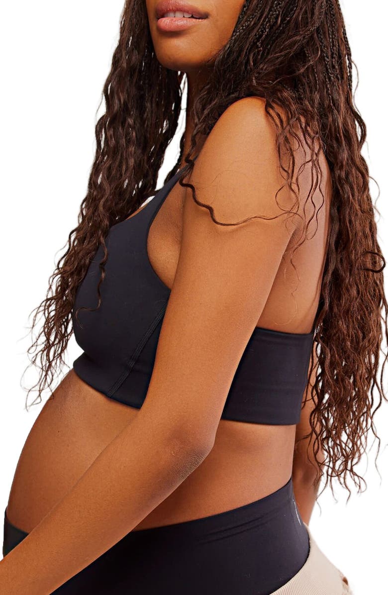 Free People x Hatch Never Better Square Neck Maternity Sports Bra, Alternate, color, 