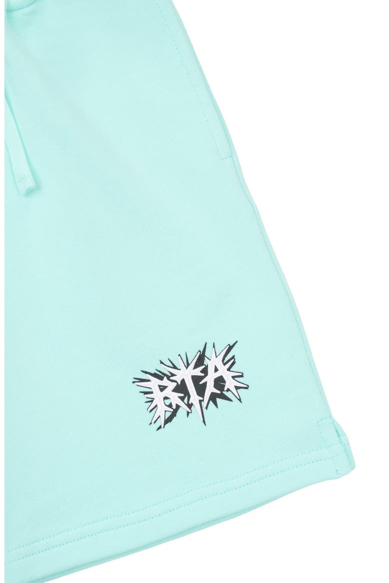Kids' Conner Cotton Sweat Shorts, Alternate, color, TURQUOISE SPIKE RTA