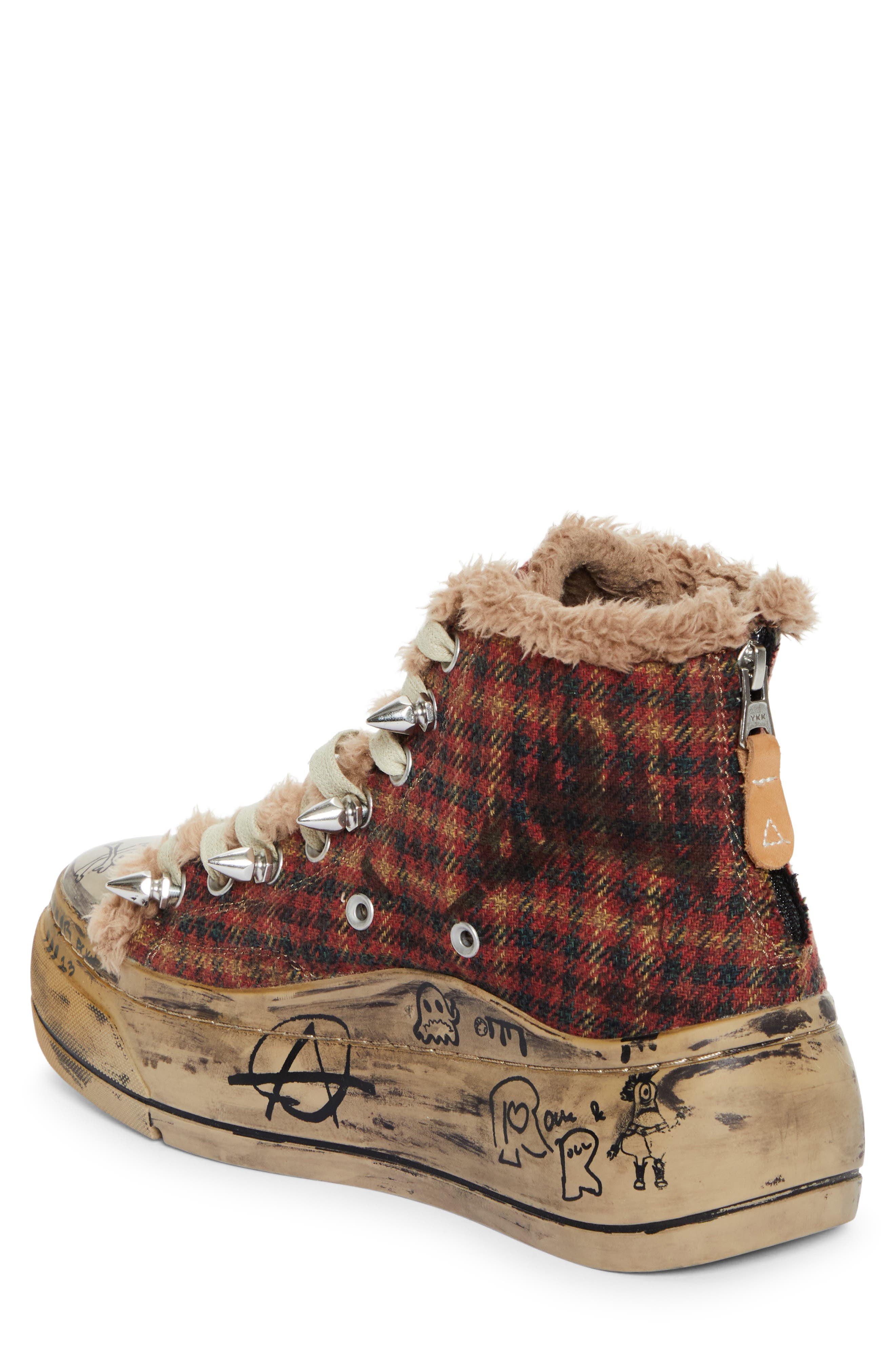 R13 Kurt Platform High Top Sneaker, Alternate, color, 