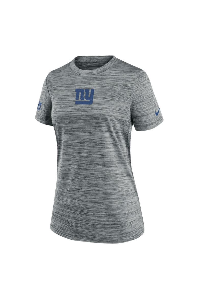 Women's Nike Gray New York Giants Sideline Velocity Dri-FIT T-Shirt, Alternate, color, Gray