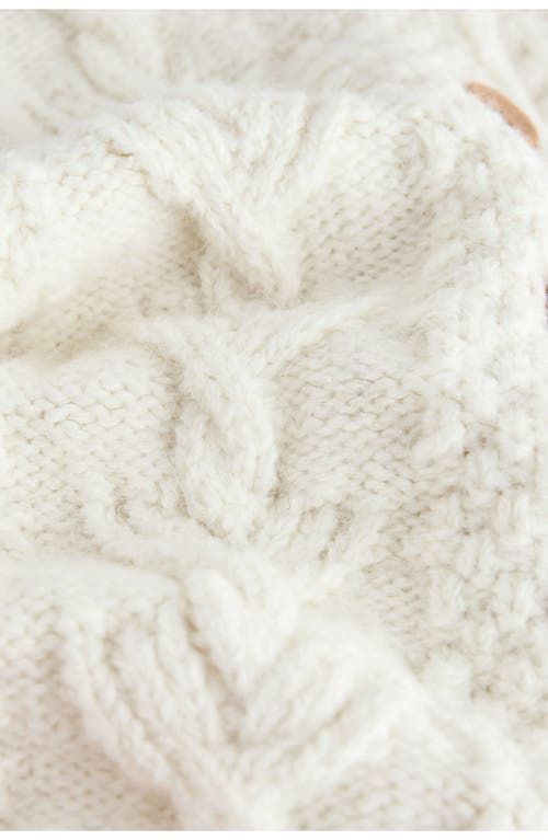 Next Kids' Chunky Button-up Cardigan In Neutral