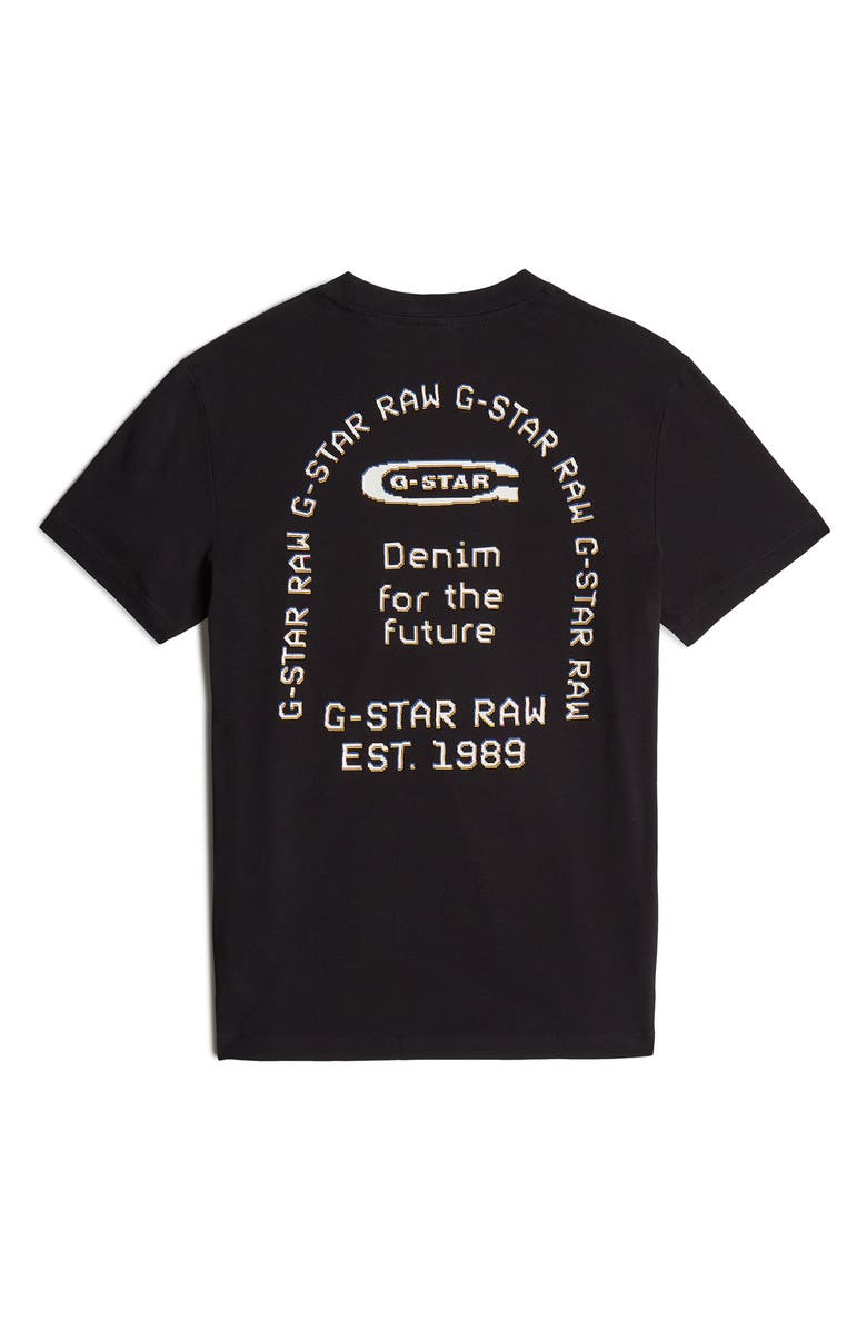 G-STAR Back GR Arch Organic Cotton Graphic T-Shirt, Alternate, color, 
