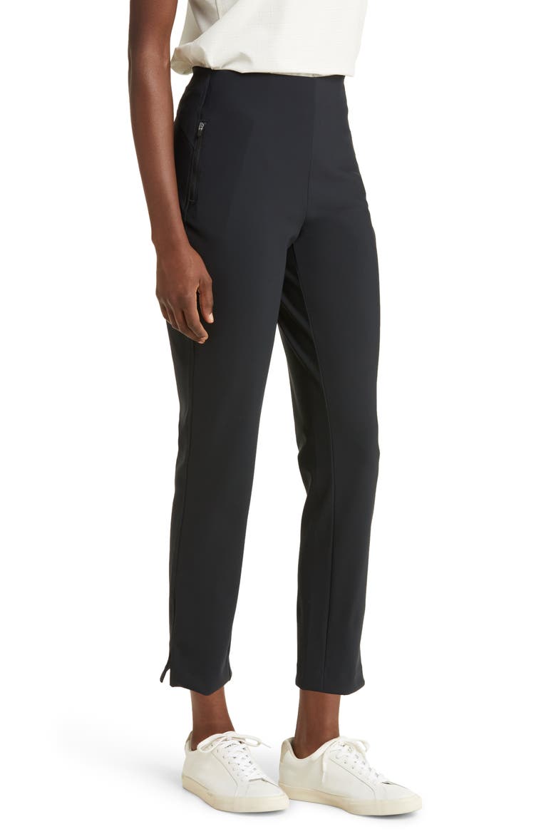 Versa Stretch Ankle Slim Pants, Alternate, color, BLACK