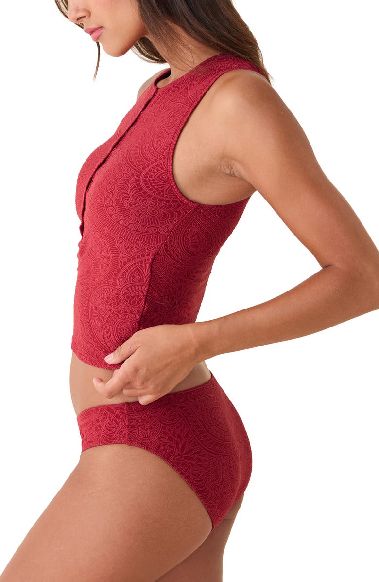 Andie The Bikini Bottoms, Alternate, color, Paprika