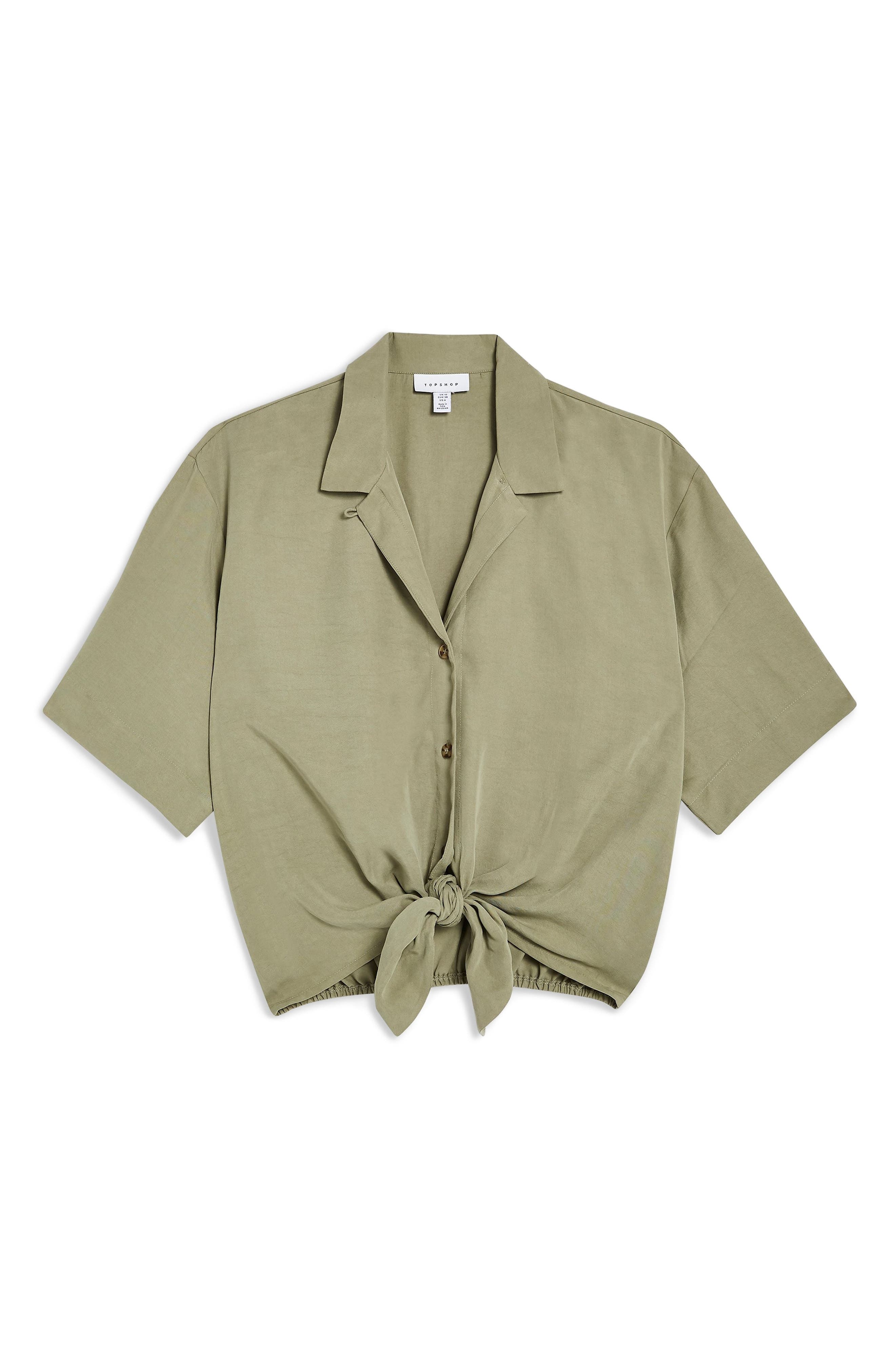 Topshop Dani Knot Front Top (Women) | Nordstrom