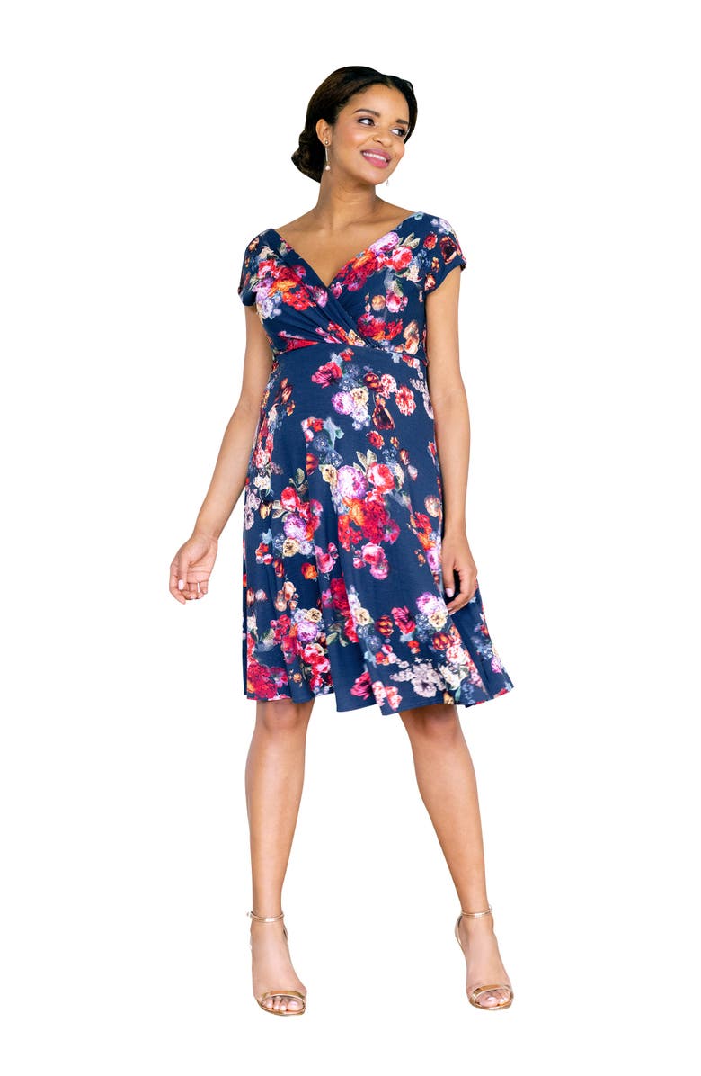 Tiffany Rose Maternity Alessandra Maternity Dress, Main, color, Midnight Garden