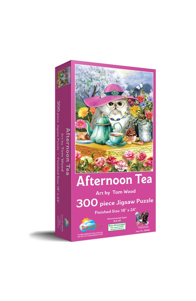 Sunsout Afternoon Tea 300 piece Jigsaw Puzzle for Adults, Main, color, Multicolor