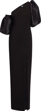 LIKELY Natasha One-Shoulder Puff Sleeve Gown