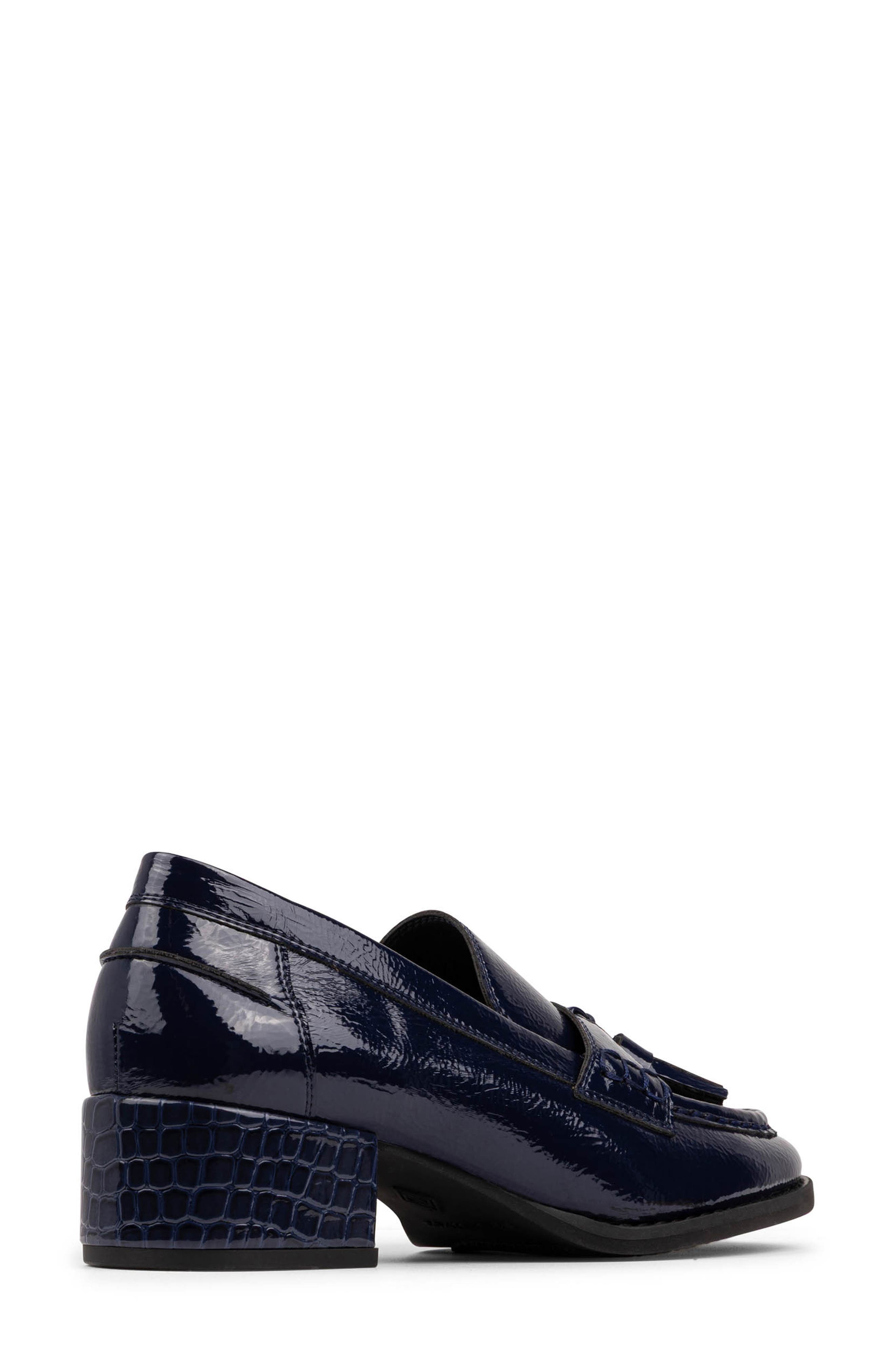 Donald Pliner Tassel Loafer Pump, Alternate, color, Navy